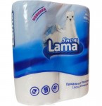 Бумага туалетная Lama белая (4 рулона) двухслойная	
